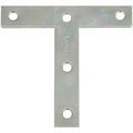 National Hardware 4 in. H X 3/4 in. W X 4 in. L Zinc-Plated Steel T Plates N266-445